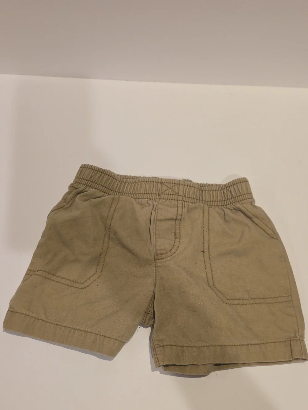 Carter's Toddler Khaki Elastic-Waist Shorts 18m